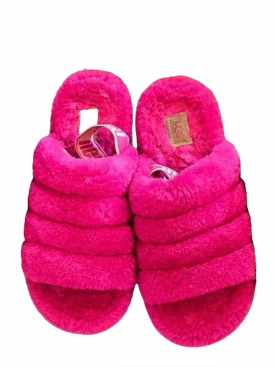 UGG Shoes - UGG Fluff Yeah Slides in Dragonfruit Pink  Size 9